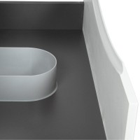 BOND T05805-S03430 Тумба c раковиной подвесная с белой столешницей
