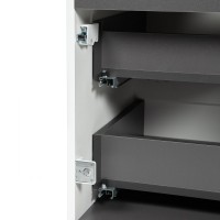 BOND T05805-S03430 Тумба c раковиной подвесная с белой столешницей