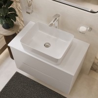 BOND T05805-S54480 Тумба c раковиной подвесная с белой столешницей