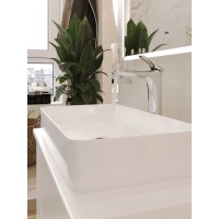 BOND T05805-S54620 Тумба c раковиной подвесная с белой столешницей