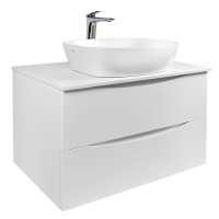 BOND T05805-S56500 Тумба c раковиной подвесная с белой столешницей