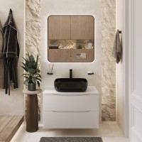 BOND T05805-S61508 Тумба c раковиной подвесная с белой столешницей