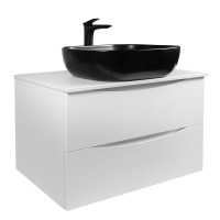 BOND T05805-S61508 Тумба c раковиной подвесная с белой столешницей