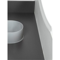 BOND T05805-S65490 Тумба c раковиной подвесная с белой столешницей