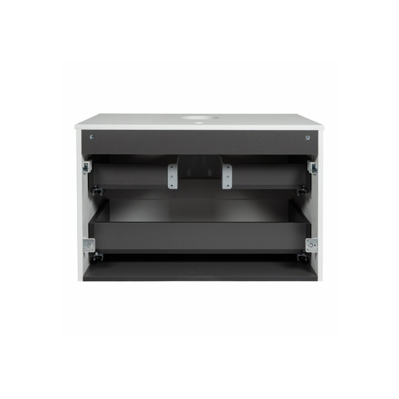BOND T05805-S65490 Тумба c раковиной подвесная с белой столешницей