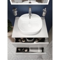 BOND T55605-S01410 Тумба c раковиной подвесная с белой столешницей
