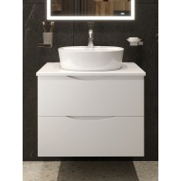 BOND T55605-S01410 Тумба c раковиной подвесная с белой столешницей