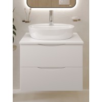 BOND T55605-S01500 Тумба c раковиной подвесная с белой столешницей