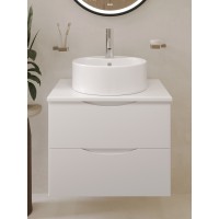 BOND T55605-S03410 Тумба c раковиной подвесная с белой столешницей