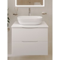 BOND T55605-S54450 Тумба c раковиной подвесная с белой столешницей
