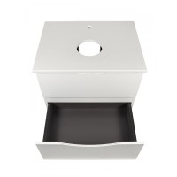 BOND T55605-S54480 Тумба c раковиной подвесная с белой столешницей