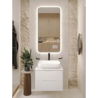 BOND T55605-S54500 Тумба c раковиной подвесная с белой столешницей