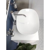 BOND T55605-S56500 Тумба c раковиной подвесная с белой столешницей
