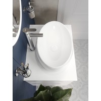BOND T55605-S58490 Тумба c раковиной подвесная с белой столешницей
