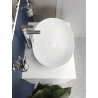 BOND T55605-S65490 Тумба c раковиной подвесная с белой столешницей
