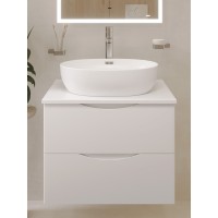 BOND T55605-S65490 Тумба c раковиной подвесная с белой столешницей