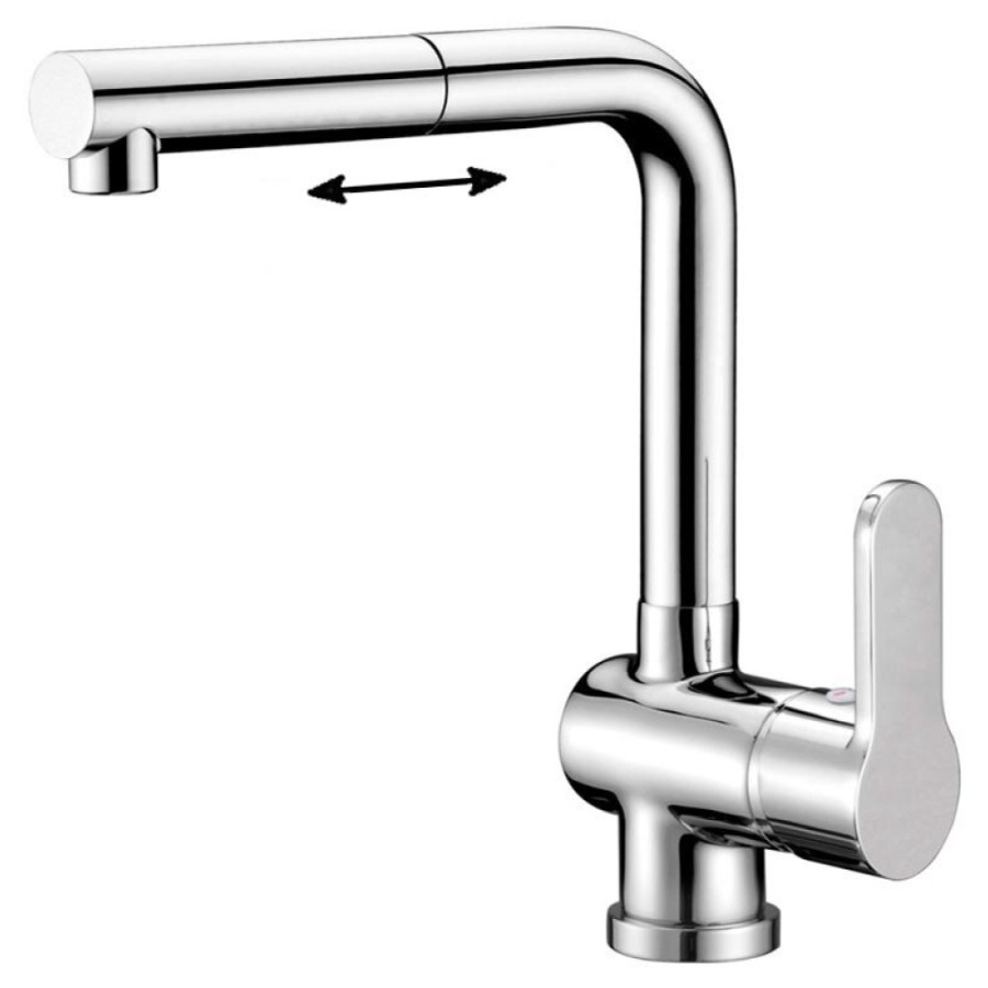 Смеситель BelBagno TANARO TAN-LADM-CRM для кухни с выдвижным изливом