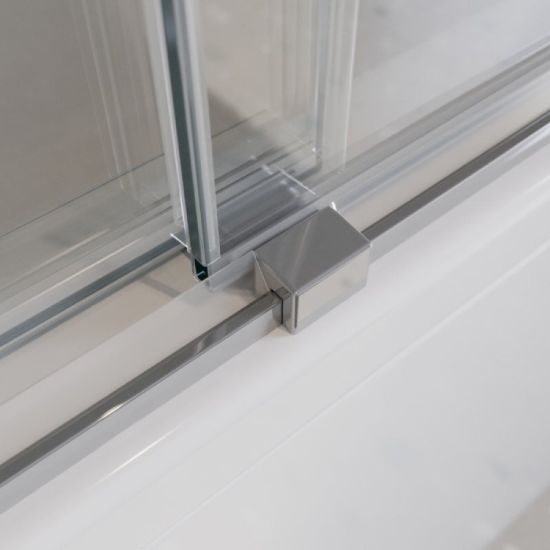 Шторка на ванну Cezares TANDEM-SOFT-VF-2-180/145-P-Cr, 180 х 145 см, стекло рифленое, цвет профиля хром
