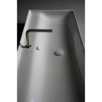 Раковина керамическая Tecla by Cezares Touch TC08011, 120 х 46 см, цвет белый глянец