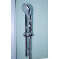 Душевая кабина Timo Eco TE-0701-T-STUN-T-CH/C, 100 х 100 см, стекло матовое, профиль белый, хамам, стул