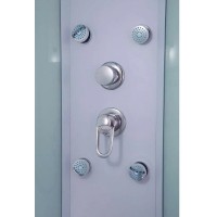 Душевая кабина Timo Eco TE-0750-T-STUN, 148 x 80 см, стекло матовое, профиль белый, хамам