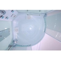 Душевая кабина Timo Eco TE-0790-T-STUN, 90 х 90 см, стекло матовое, профиль белый, хамам