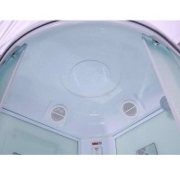 Душевая кабина Timo Eco TE-0790-T-STUN, 90 х 90 см, стекло матовое, профиль белый, хамам