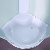 Душевая кабина Timo Eco TE-0790-T-STUN, 90 х 90 см, стекло матовое, профиль белый, хамам