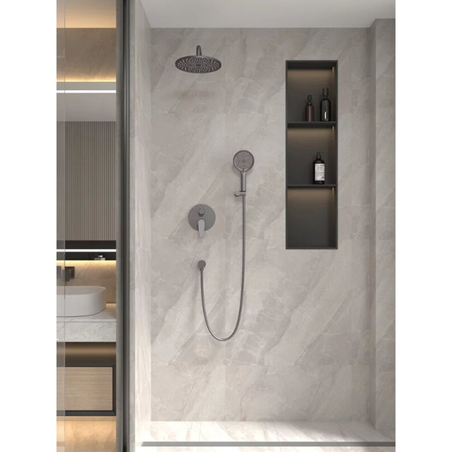 Душевая система Veconi Teora, TE-500-GR-C4, графит