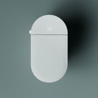 Электронный напольный унитаз-биде Timo TE-741, безободковый, сиденье микролифт, цвет белый