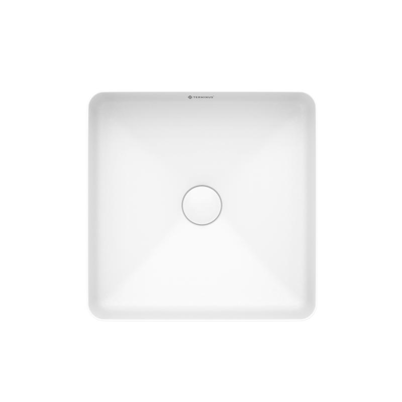 Раковина Terminus Ното, 05RN37x37x13W, 50.5 см, фарфор, белая