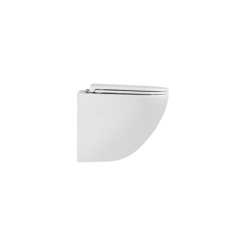 Подвесной унитаз Terminus Аврора, 01W49x36W, безободковый, крышка-сиденье микролифт, белый