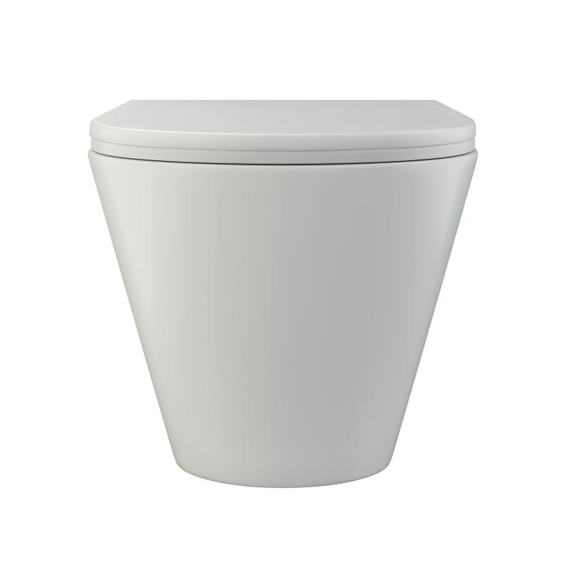 Подвесной унитаз Terminus Классик, 02W54x36W, безободковый, крышка-сиденье микролифт, белый