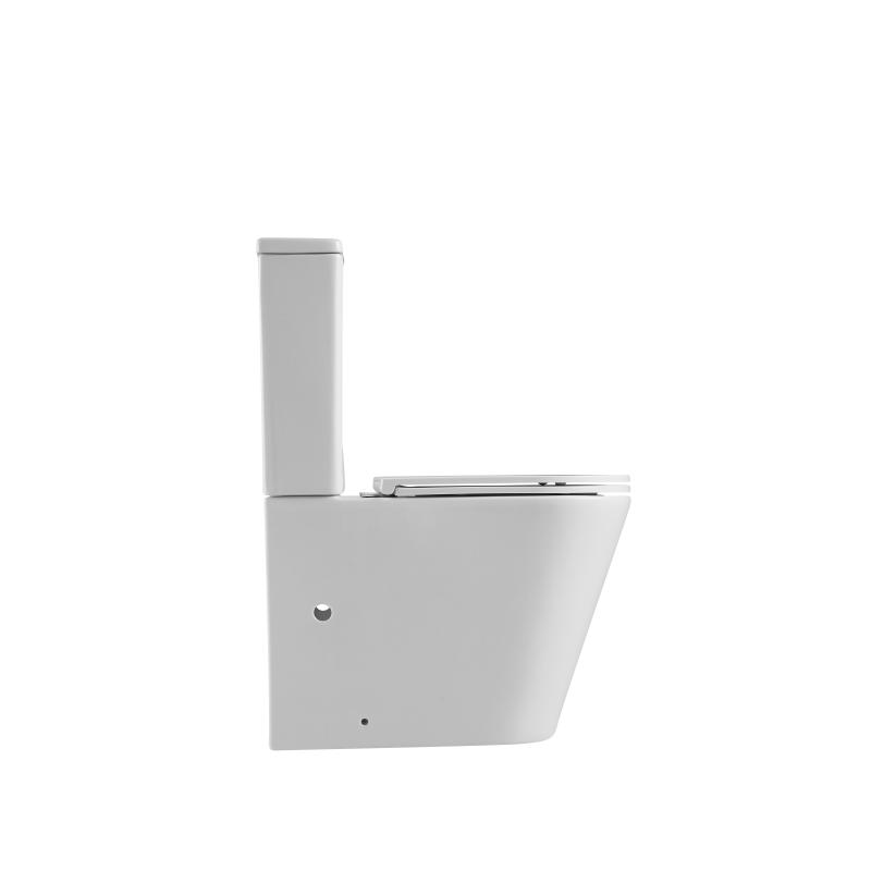 Унитаз-компакт Terminus Аврора, 11F62x39W, безободковый, крышка-сиденье микролифт, белый