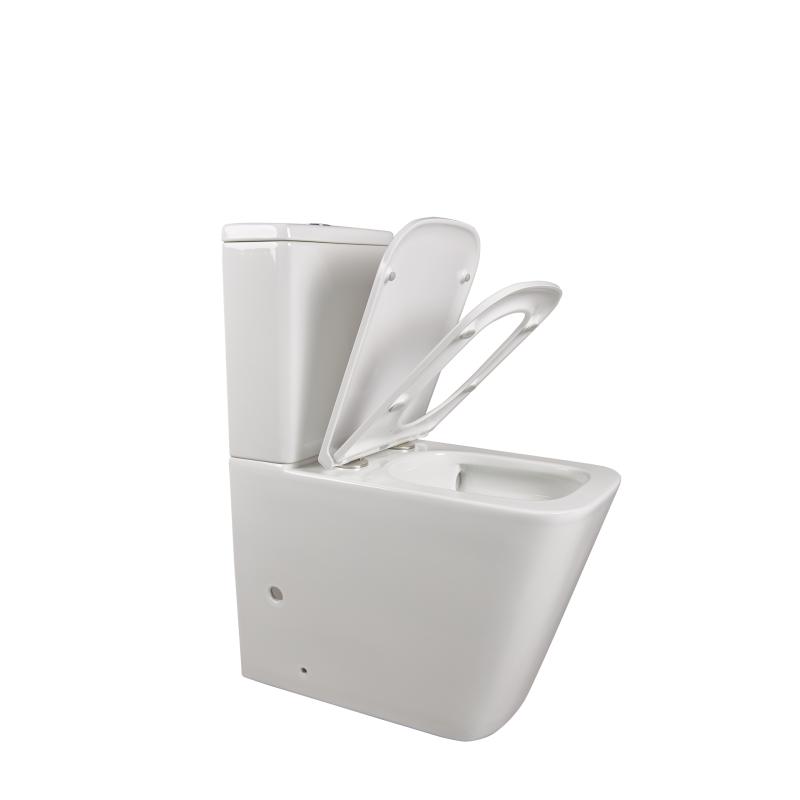 Унитаз-компакт Terminus Ватикан, 12F61x36W, безободковый, крышка-сиденье микролифт, белый