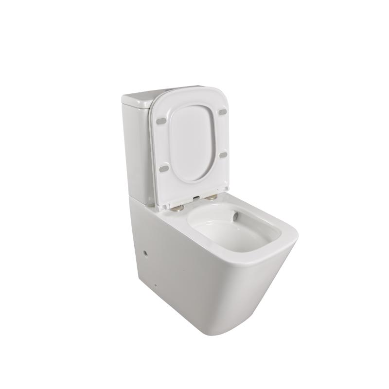 Унитаз-компакт Terminus Ватикан, 12F61x36W, безободковый, крышка-сиденье микролифт, белый