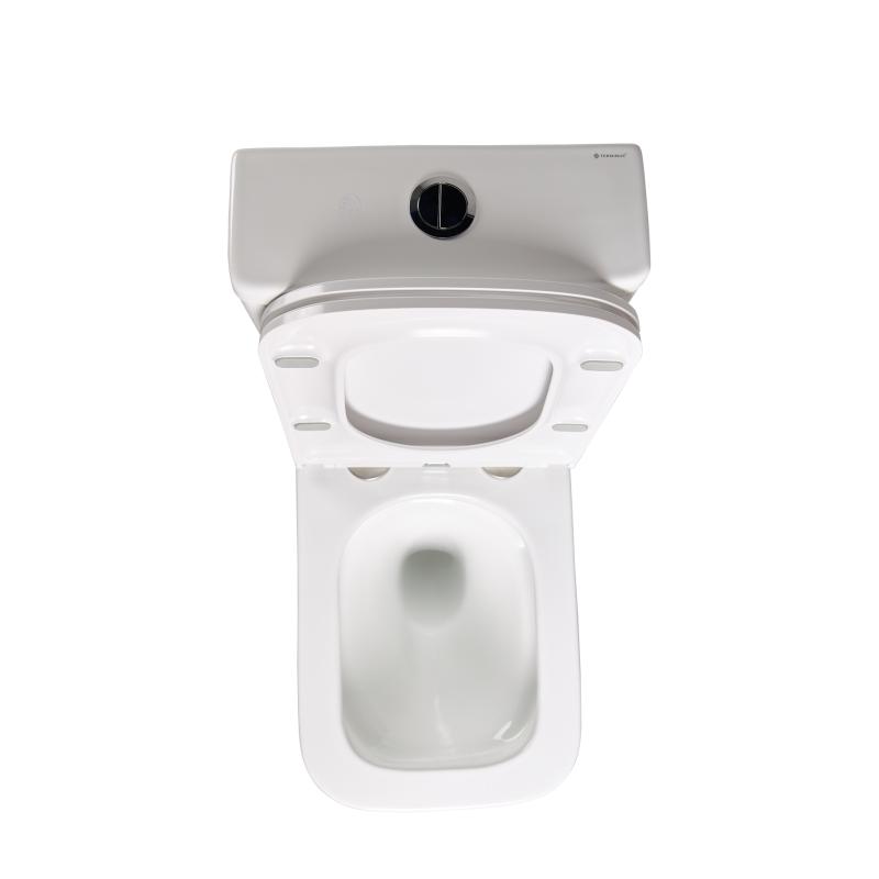 Унитаз-компакт Terminus Ватикан, 12F61x36W, безободковый, крышка-сиденье микролифт, белый