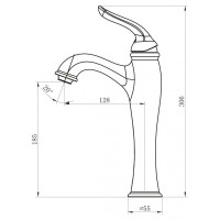 Смеситель для раковины BelBagno Tiffani TIF-LMC-CRM