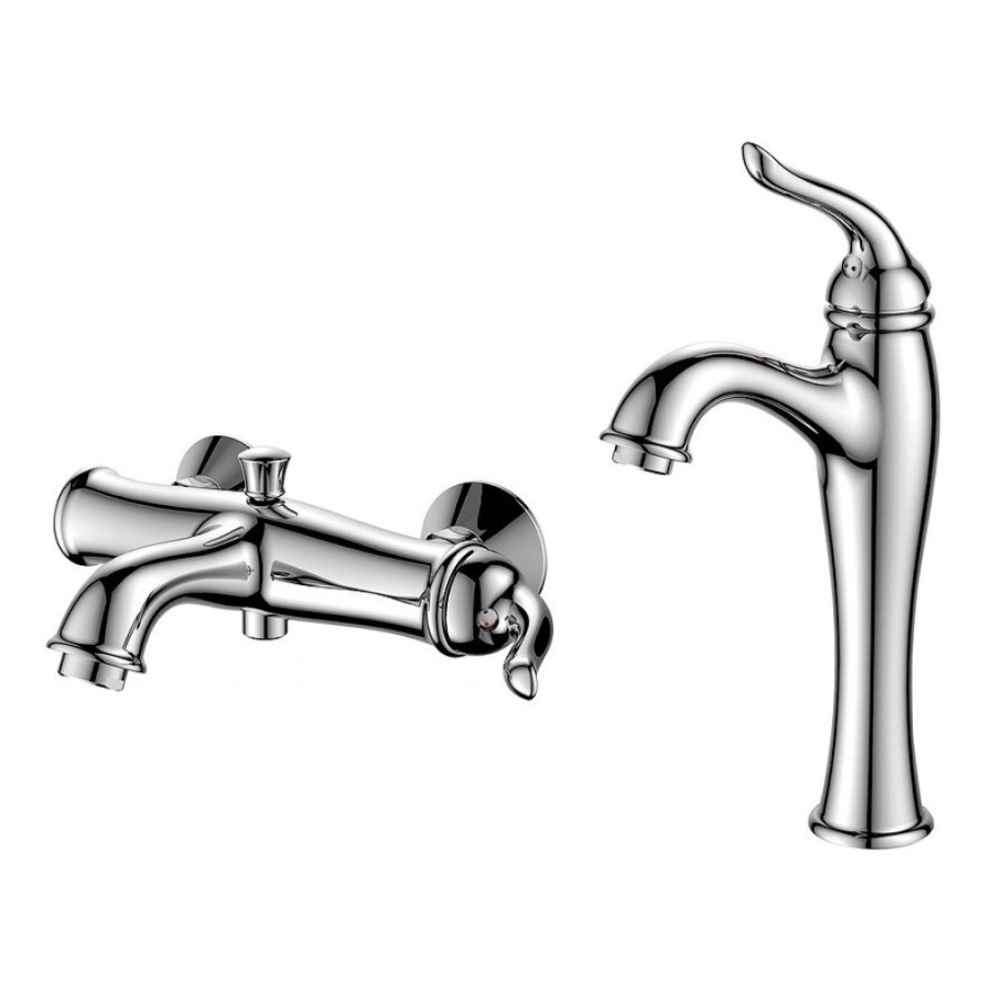 Комплект смесителей BelBagno Tiffani TIF-LMC-VASM-CRM, хром