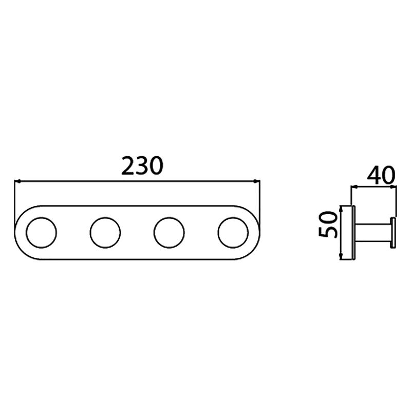 Вешалка для полотенец Timo Saona 13015/17 Золото матовое