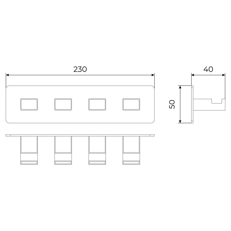 Вешалка для полотенец Timo Selene 17015/17 Золото матовое