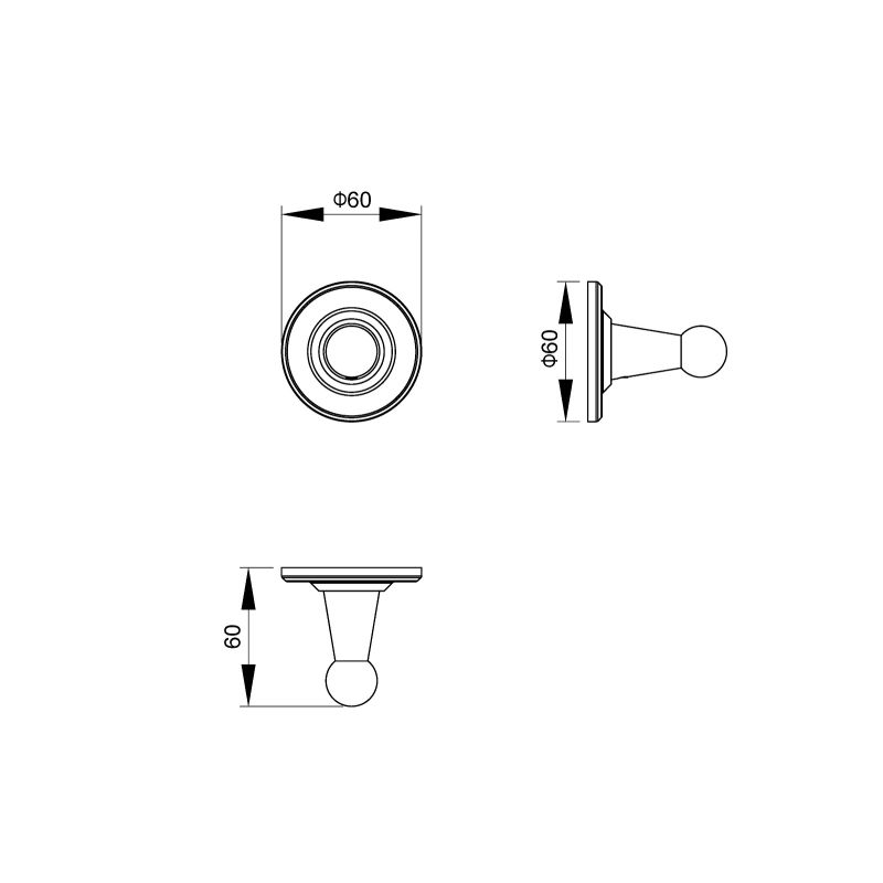 Крючок Timo Nelson 150011/00 Хром