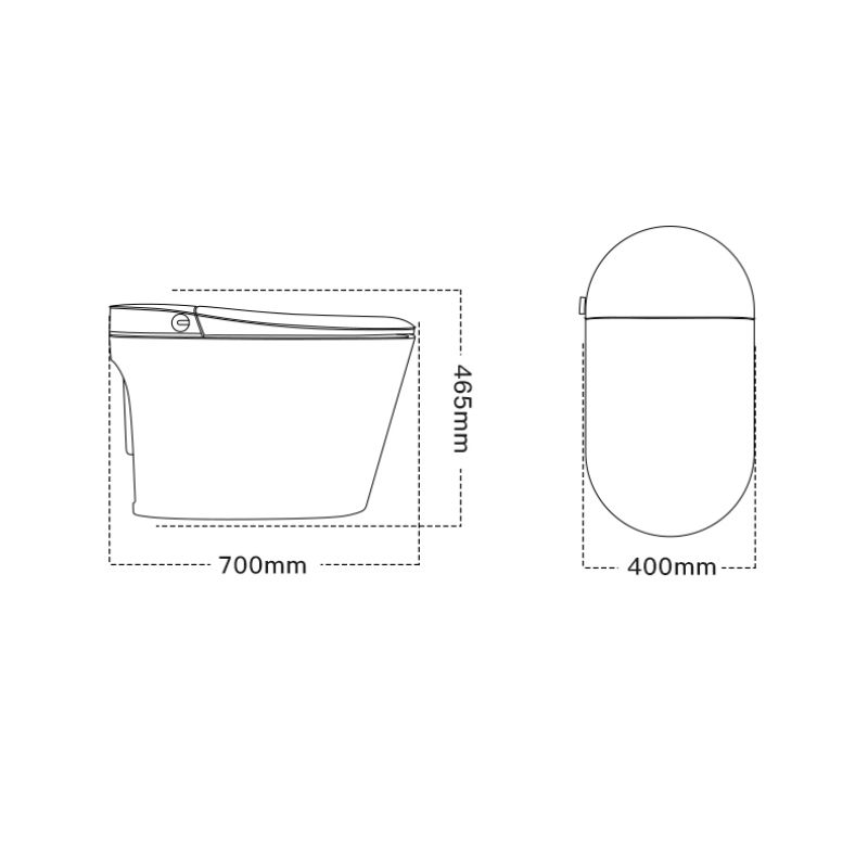Унитаз биде Timo TE-741B с сиденьем Микролифт
