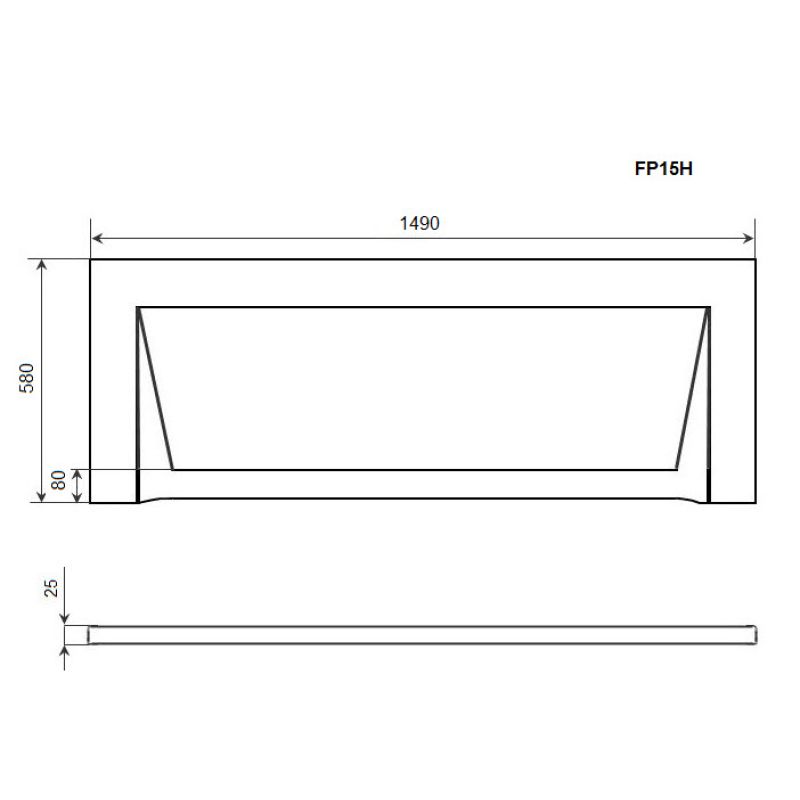 Экран Timo FP15H 149x58