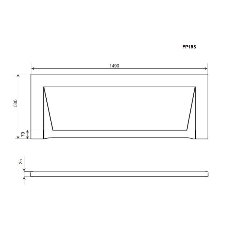 Экран Timo FP15S 149x53