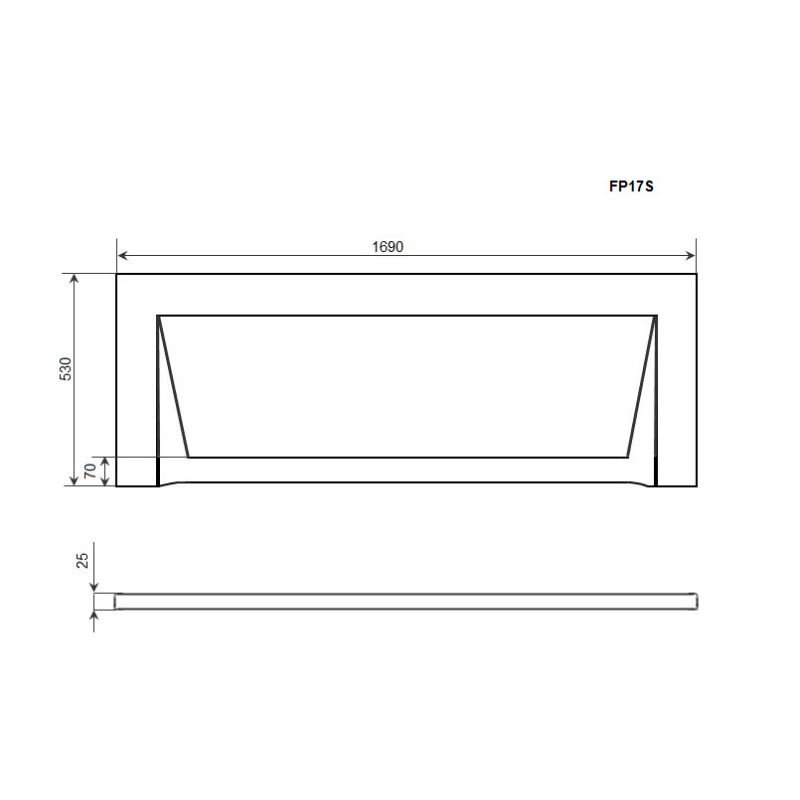 Экран Timo FP17S 169x53