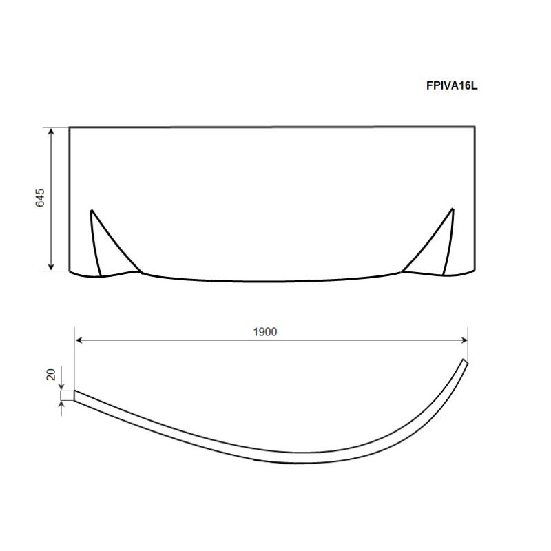 Экран Timo FPIVA16 L 190x64.5