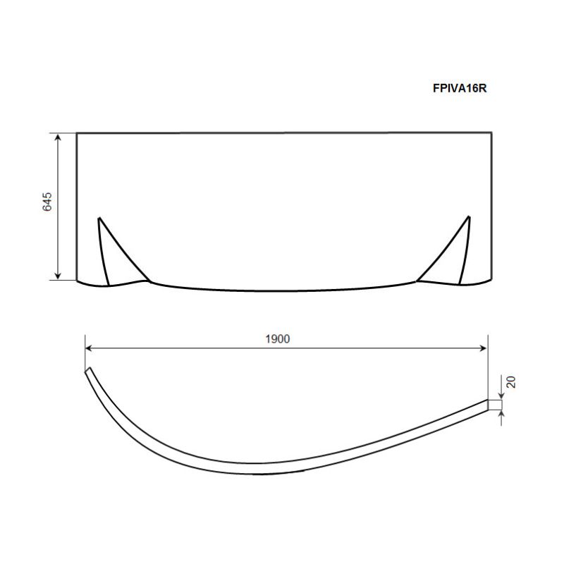 Экран Timo FPIVA16 R 190x64.5