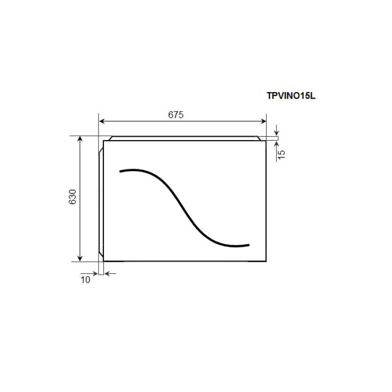 Тоцевая панель TIMO TPVINO15L