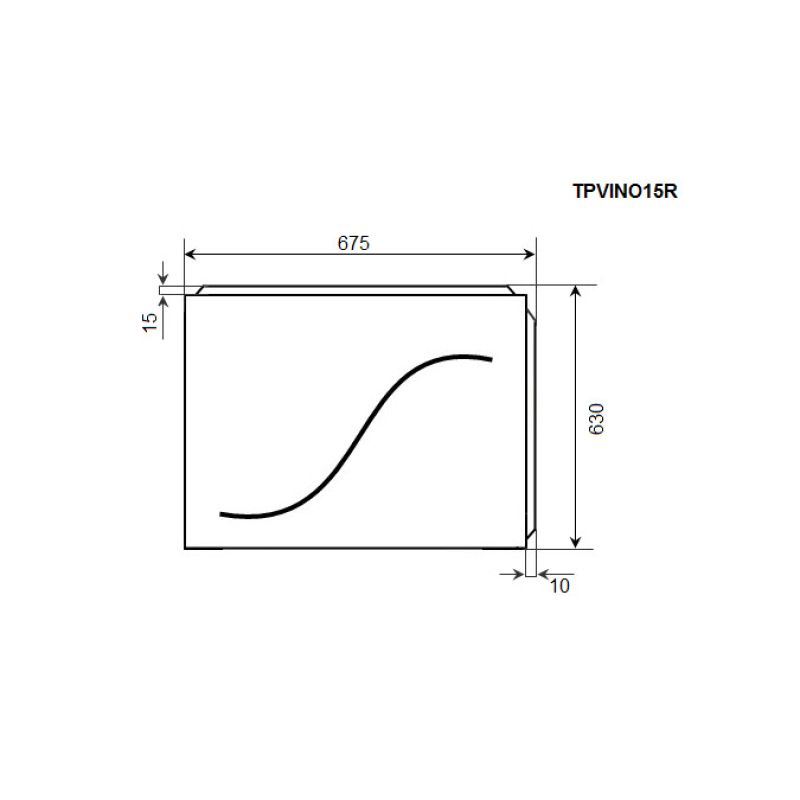 Тоцевая панель TIMO TPVINO15R